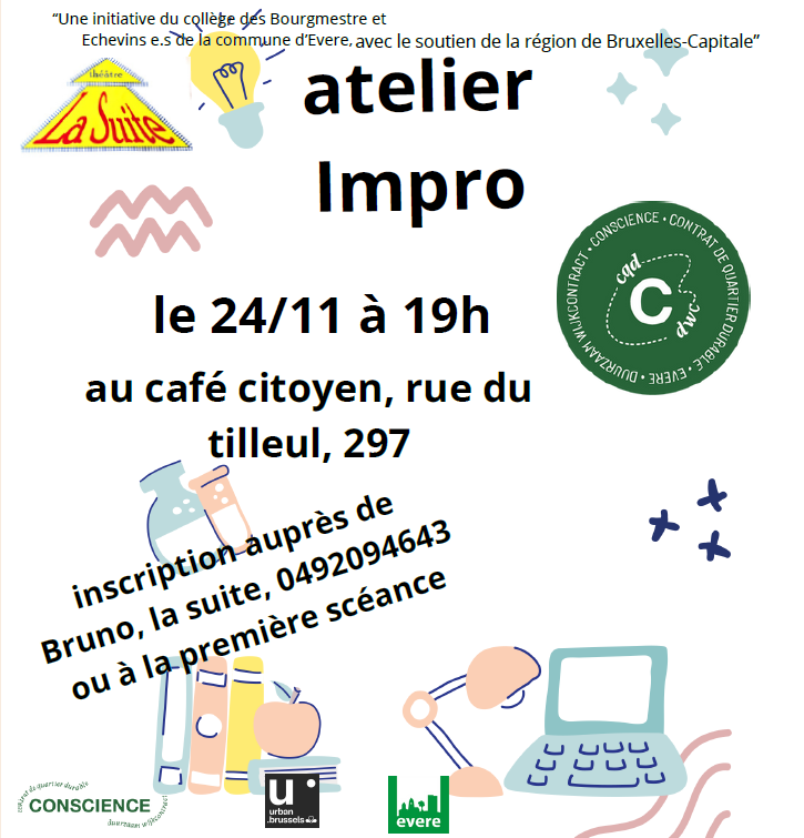 Ateliers d'improvisation théâtrale - projet citoyen La Suite